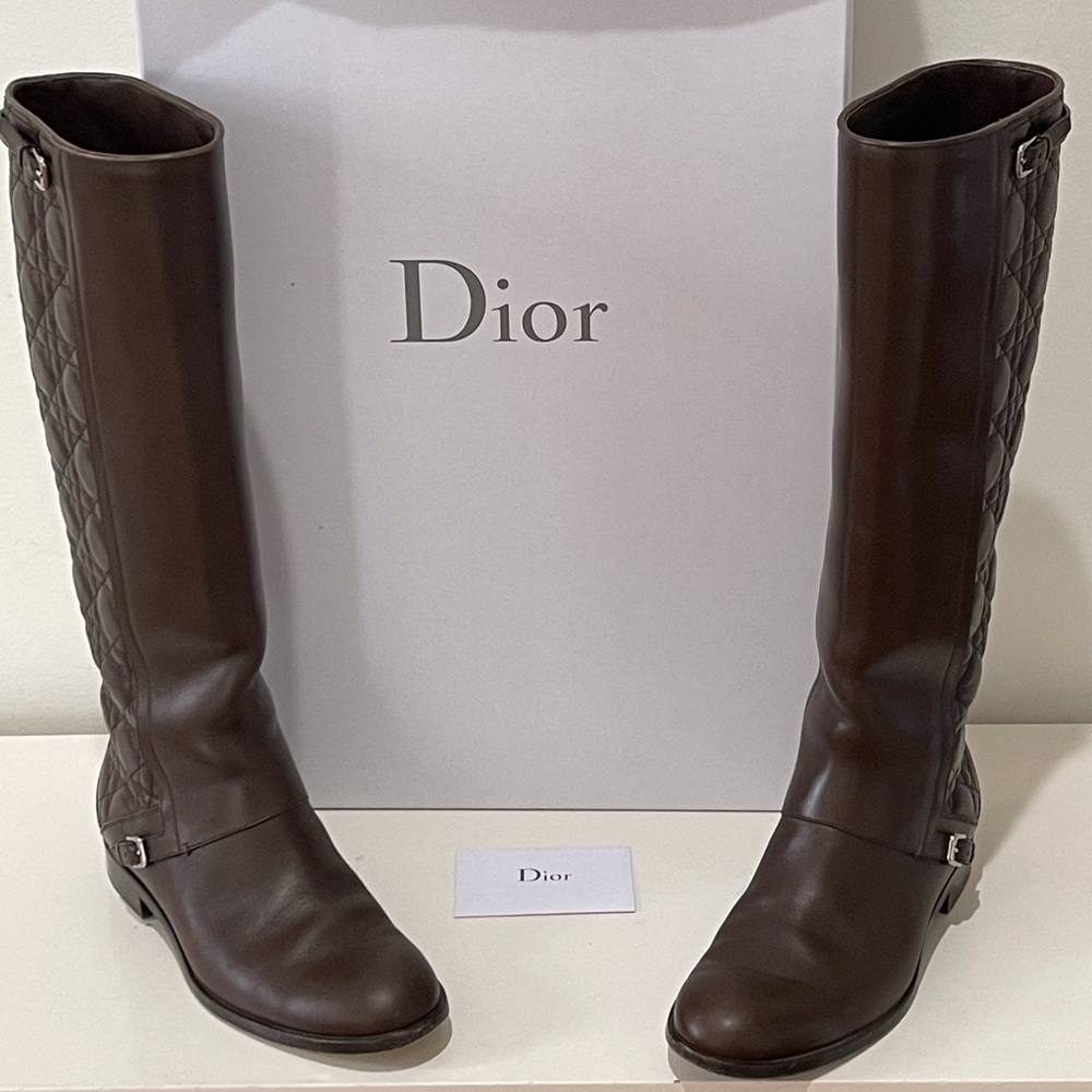 Dior Canage Brown High Boots.